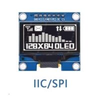 1.3 İnç 128x64 Beyaz OLED Grafik Ekran Modülü - I2C/SPI Destekli Arduino ve Raspberry Pi Uyumlu LCD