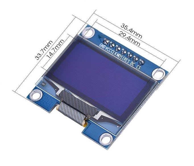 1.3 İnç 128x64 Beyaz OLED Grafik Ekran Modülü - I2C/SPI Destekli Arduino ve Raspberry Pi Uyumlu LCD - Görsel 2