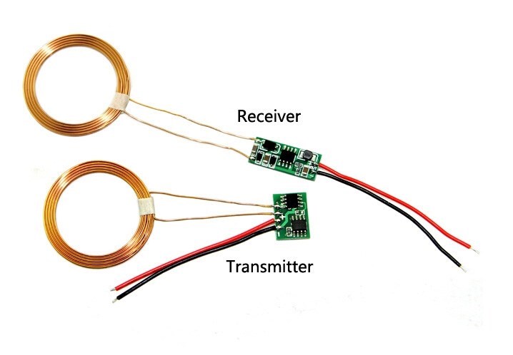 XKT-408 Kablosuz Güç Aktarım ve Şarj Modülü (5V 500mA) - Alıcı Verici Seti