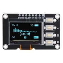 0.96 İnç 128x64 I2C 4 Butonlu Mavi OLED Ekran Modülü - SSD1315