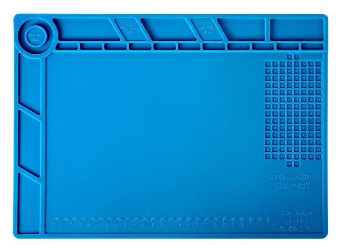 sS-140 Antistatik ESD Mıknatıslı Silikon Lehimleme Matı 35x25