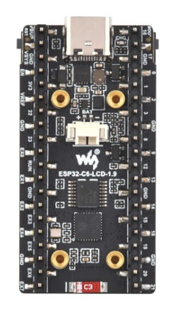 ESP32-C6 1.9 İnç LCD Ekranlı Geliştirme Kartı - Görsel 3