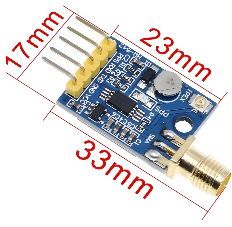 NEO-6M GPS Modülü Arduino Uyumlu Dahili EEPROM SMA Konnektörlü Mini Konum Sensörü - Görsel 2