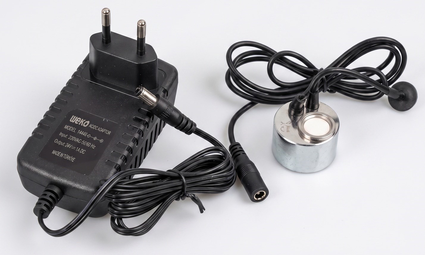 24V Adaptörlü Ultrasonik Sis Yapıcı Su Altı Buhar ve Sis Efekti Atomizer Seti