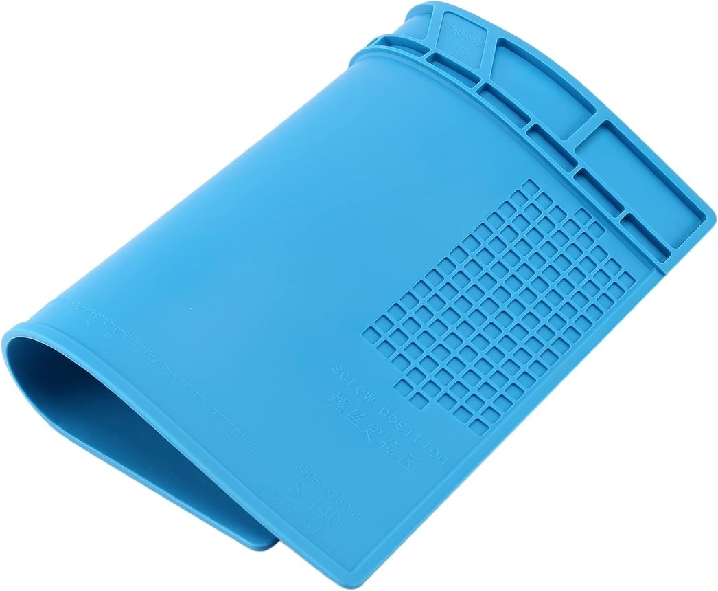 sS-140 Antistatik ESD Mıknatıslı Silikon Lehimleme Matı 35x25 - Görsel 7