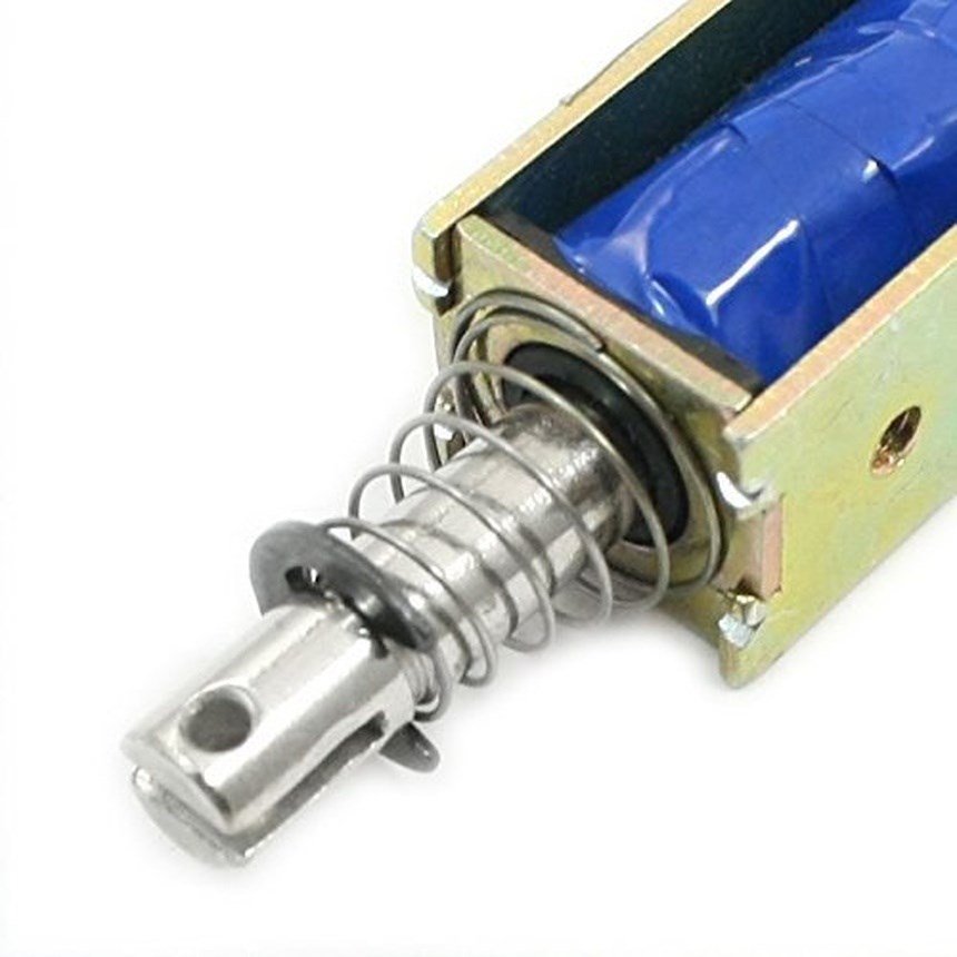 12V DC İtme Çekme Solenoid Elektromıknatıs 10mm Strok 5N Güç JF-0530B - Görsel 2