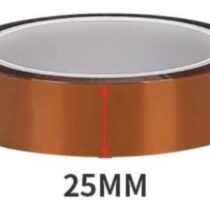 Isıya Dayanıklı Kapton Poliimid Bant 25mm 30 Metre Elektronik Yalıtım ve 3D Yazıcı Maskelemesi