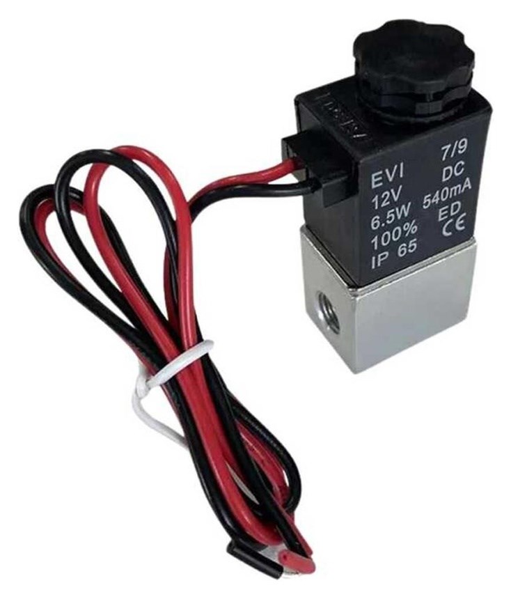 12V DC 2 Konumlu 3 Yönlü 1/8 İnç Pnömatik Solenoid Valf - Görsel 3