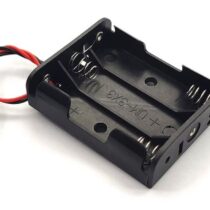 1 Adet 3'lü AAA Pil Yatağı 4.5V Çıkışlı Açık Kasa Kablolu Yuva