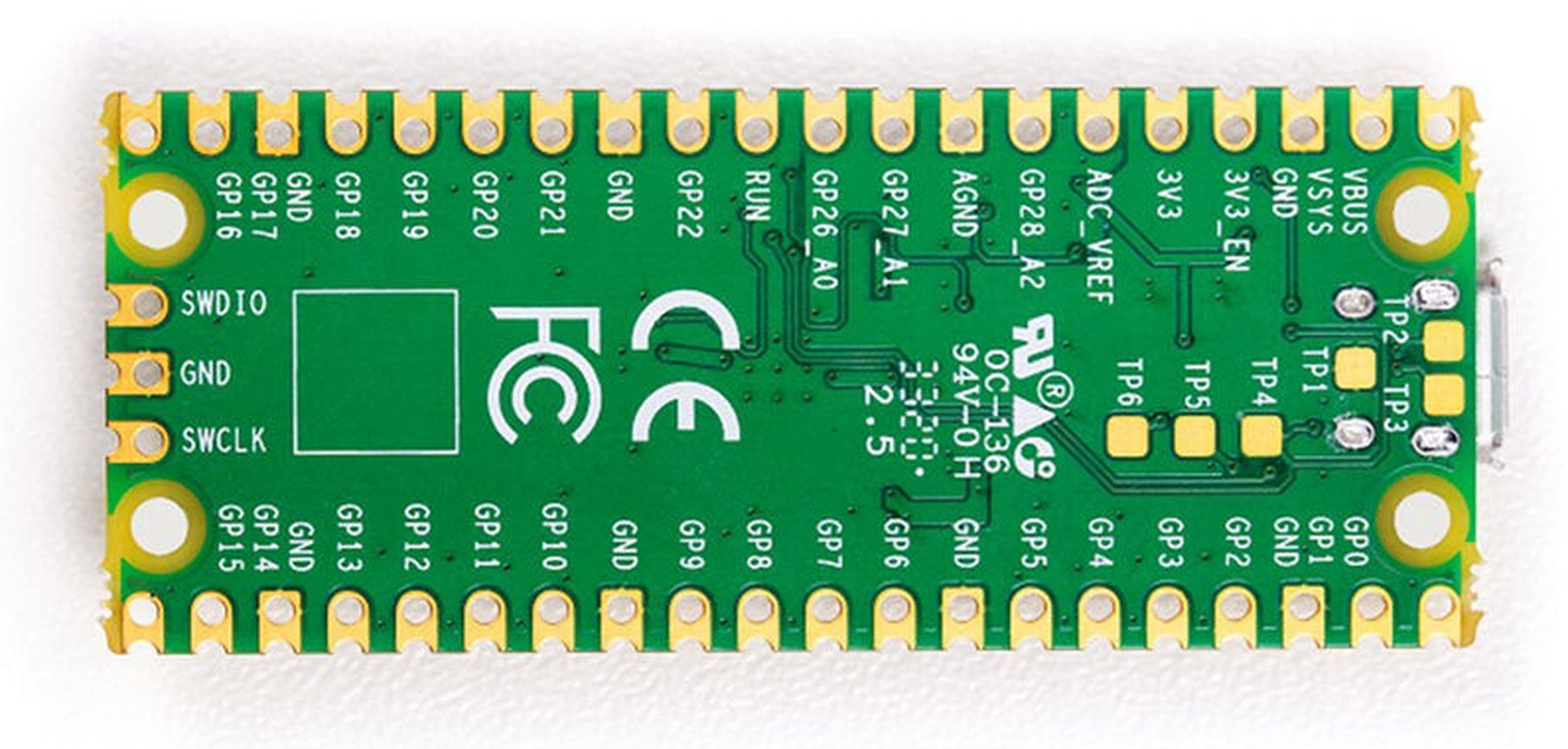 Raspberry Pi Pico RP2040 Çift Çekirdekli ARM Cortex-M0+ Geliştirme Kartı - Görsel 4