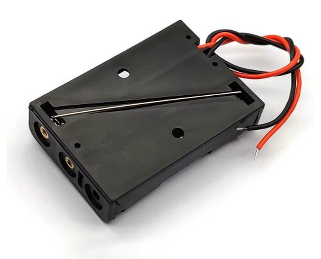 3 Adet 3'lü AAA Pil Yatağı 4.5V Çıkışlı Açık Kasa Kablolu Yuva - Görsel 3