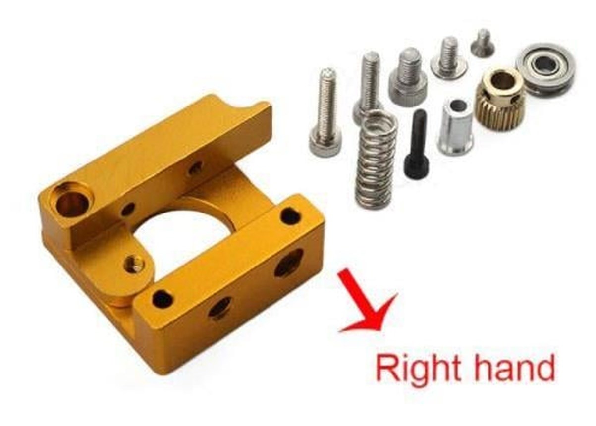 3D Yazıcı MK8 Alüminyum Ekstruder Besleme Mekanizması Sağ Yön Right