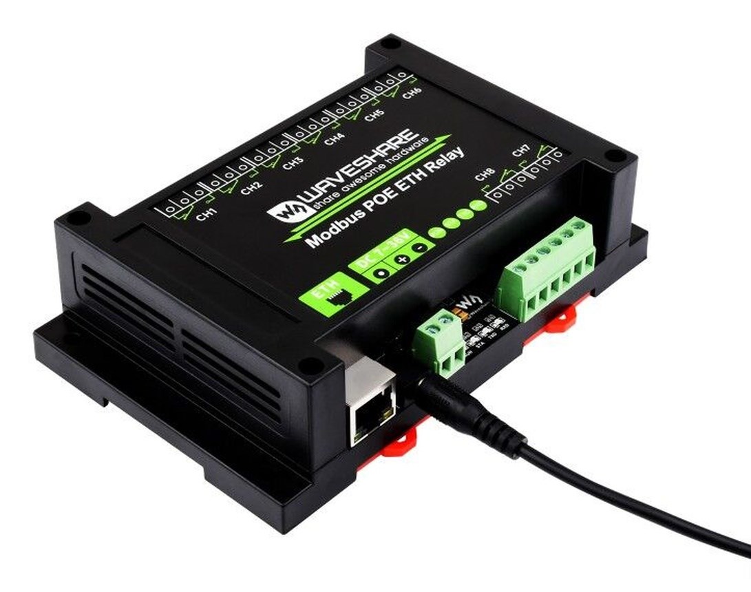 8 Kanallı Ethernet Röle Modülü Modbus RTU TCP PoE Port - Görsel 6