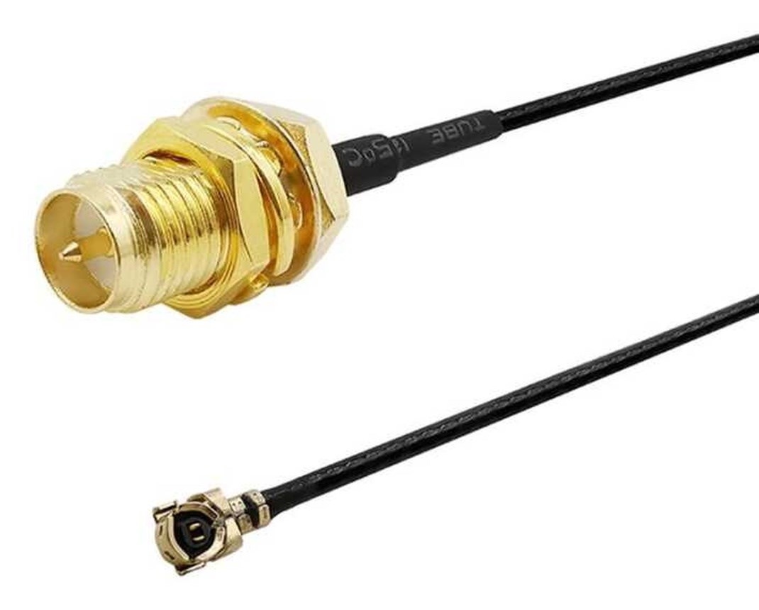RP-SMA Erkek IPEX U.FL Anten Dönüştürücü Kablo RP SMA Male Pigtail - Görsel 2