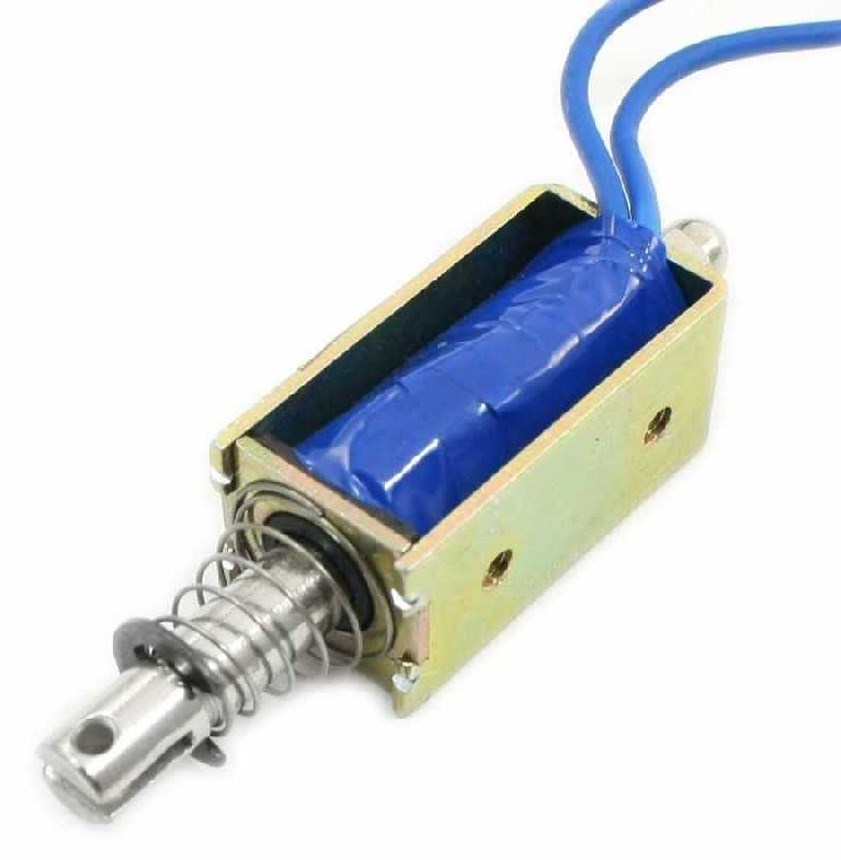 12V DC İtme Çekme Solenoid Elektromıknatıs 10mm Strok 5N Güç JF-0530B