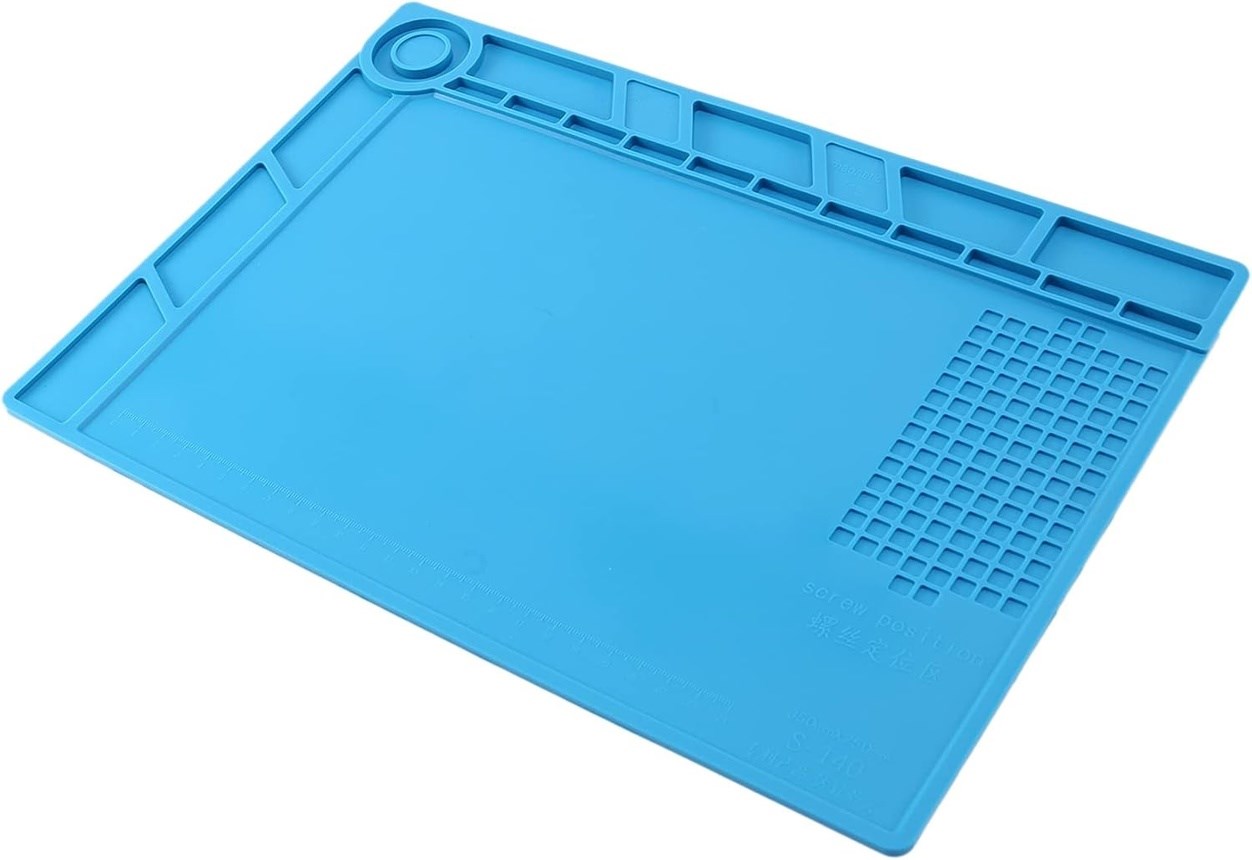 sS-140 Antistatik ESD Mıknatıslı Silikon Lehimleme Matı 35x25 - Görsel 3