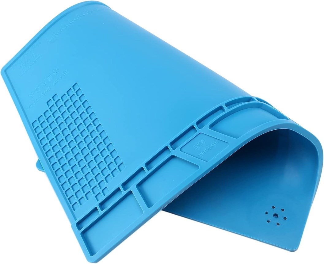 sS-140 Antistatik ESD Mıknatıslı Silikon Lehimleme Matı 35x25 - Görsel 6