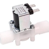 220V 1/2 İnç Plastik Gövdeli Su Solenoid Valf Normalde Kapalı