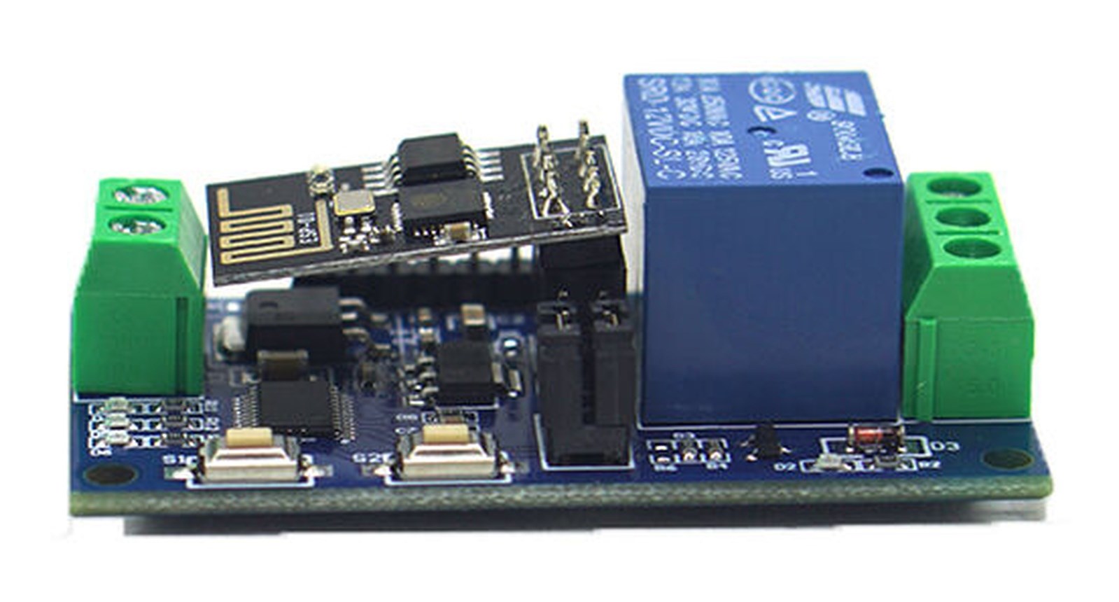 ESP8266 1 Kanal 12V ESP-01 WiFi Akıllı Röle Modülü - Görsel 2
