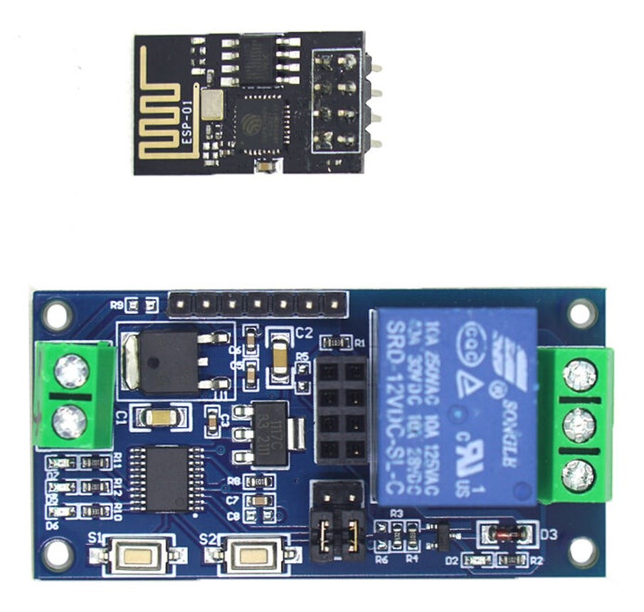 ESP8266 1 Kanal 12V ESP-01 WiFi Akıllı Röle Modülü