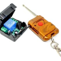 433 MHz 12V 1 Kanal Kablosuz RF Alıcılı Röle Modülü Uzaktan Kumandalı Pilli Set